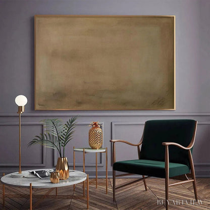 BUYARTVIEW Earthy Minimalist Landscape – Minimalist Abstract Painting in Brown - image 6