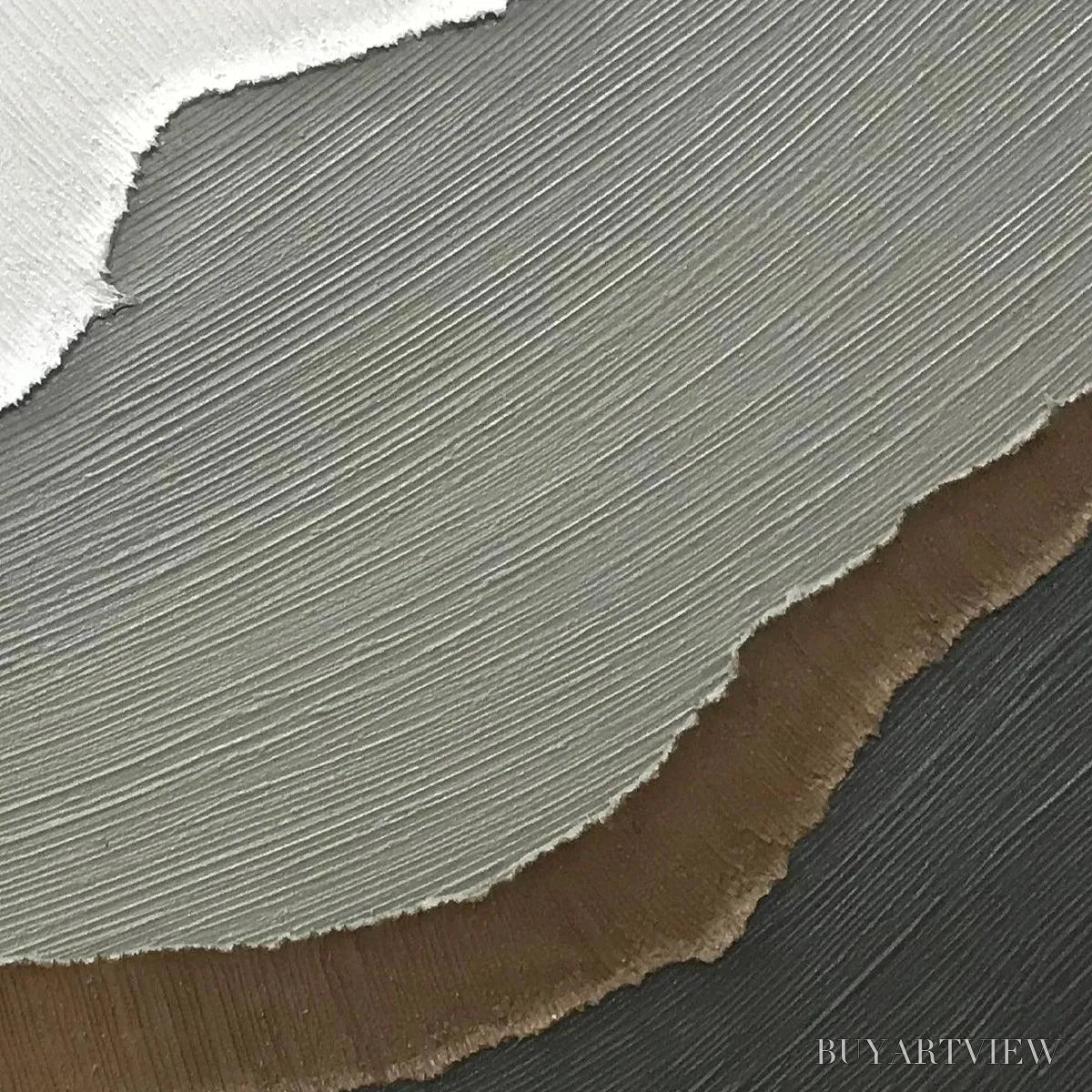 BUYARTVIEW Earth Tones – Textured Abstract Landscape Painting in Neutral Colors - image 3