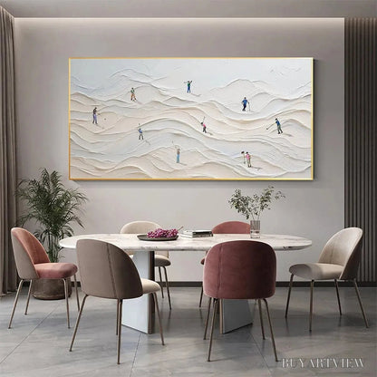 BUYARTVIEW Fairway Vista – Textured Golf Course Landscape Painting - image 2