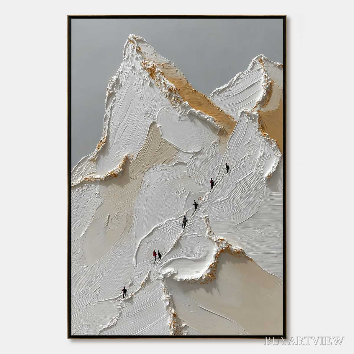 BUYARTVIEW Apex – Textured Impasto Painting of a Mountain Ascent - image 1