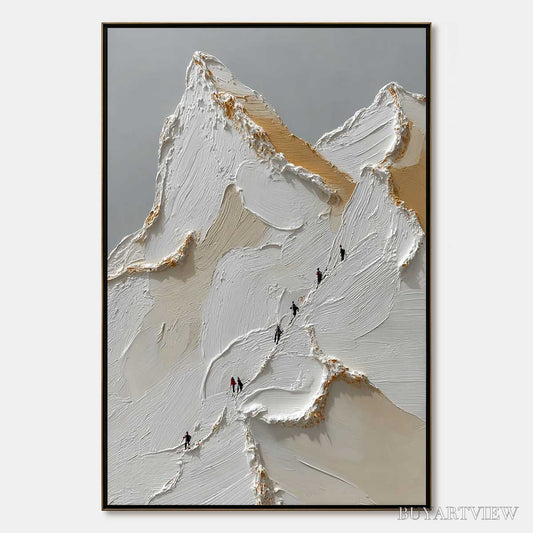 BUYARTVIEW Apex – Textured Impasto Painting of a Mountain Ascent - image 1