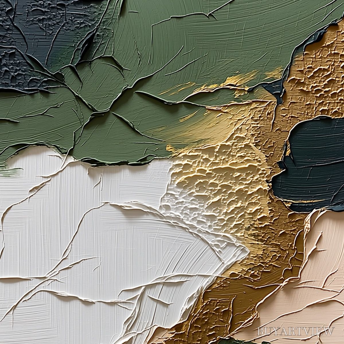 BUYARTVIEW Terrain – Textured Wabi Sabi Abstract Painting in Earth Tones - image 3