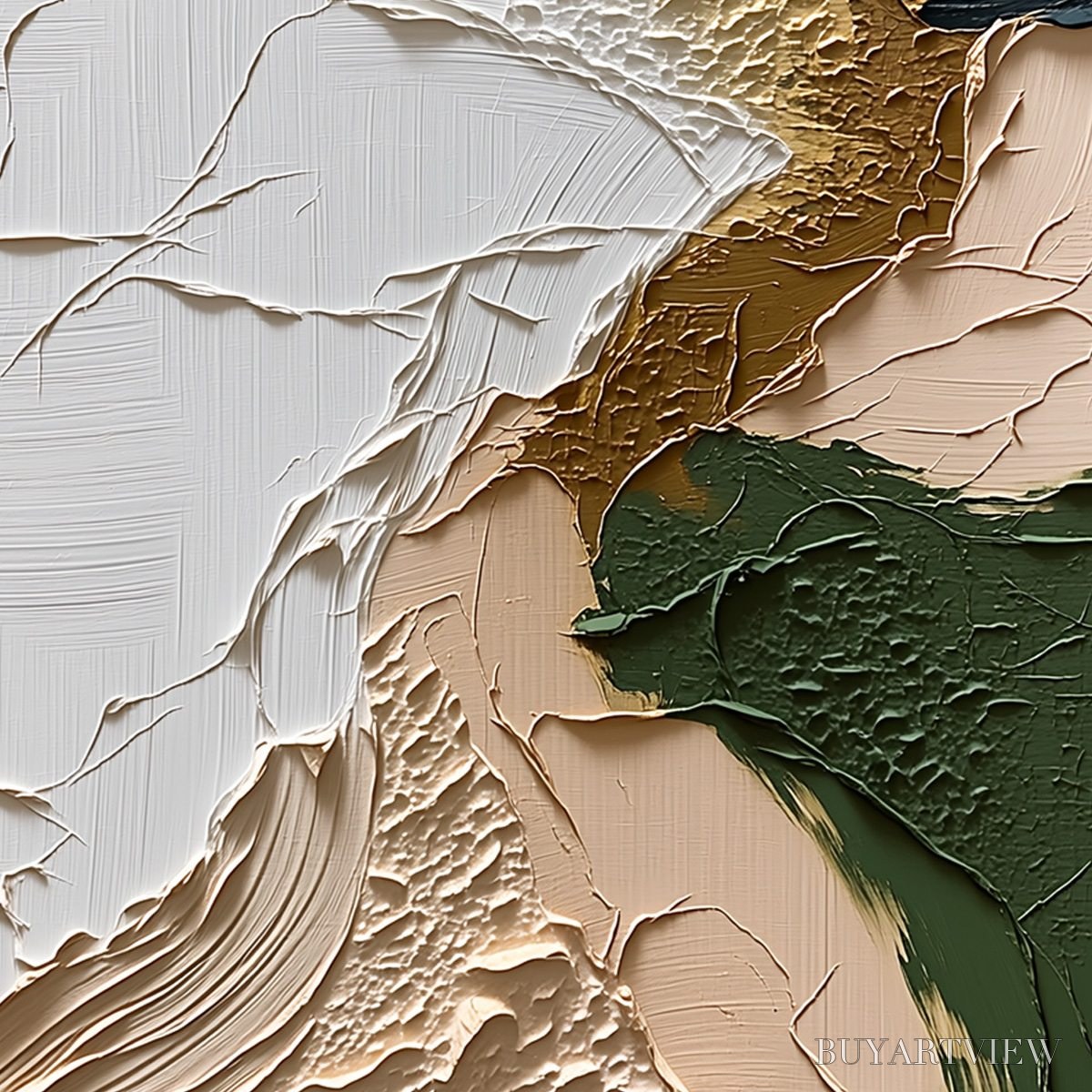 BUYARTVIEW Terrain – Textured Wabi Sabi Abstract Painting in Earth Tones - image 5