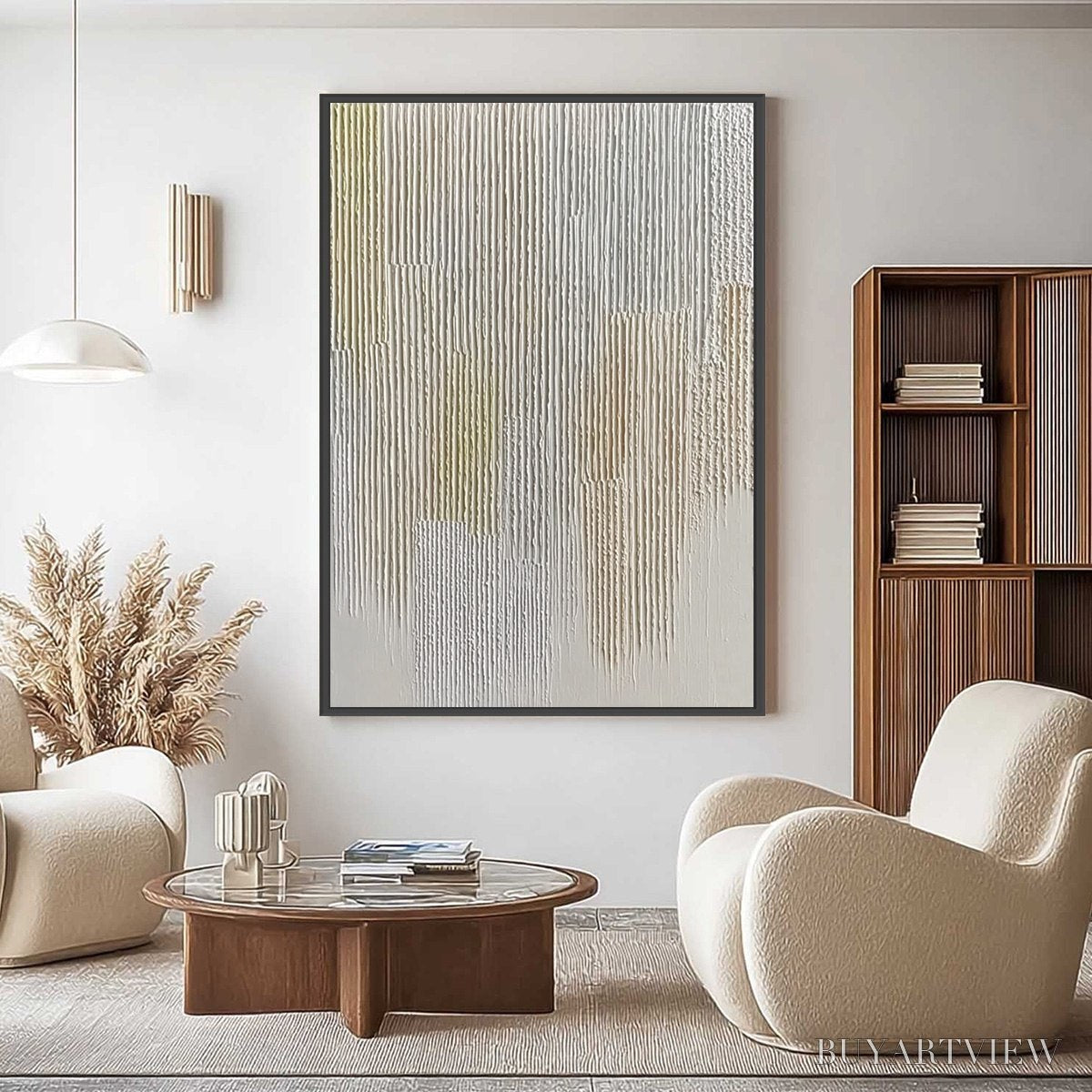 BUYARTVIEW Earthen Rhythm – Textured Wabi Sabi Abstract - image 4
