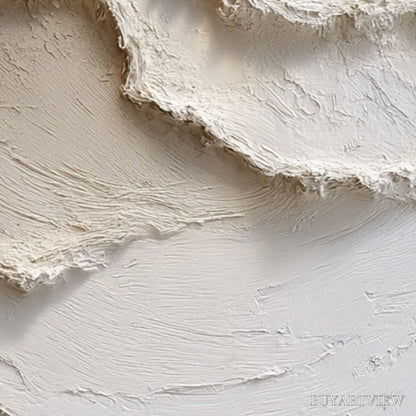 BUYARTVIEW Alpine Whispers – Textured White Abstract Oil Painting - image 6