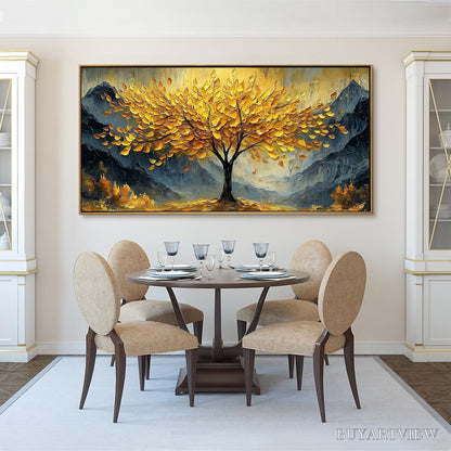 BUYARTVIEW Golden Majesty – Textured Landscape Oil Painting - image 6