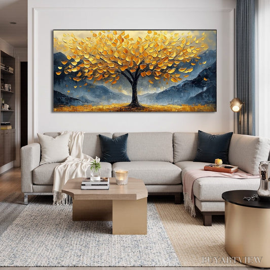 BUYARTVIEW Golden Sanctuary – Textured Landscape Oil Painting - image 2