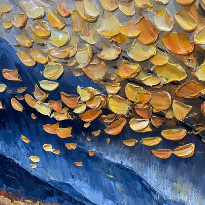BUYARTVIEW Golden Sanctuary – Textured Landscape Oil Painting - image 5