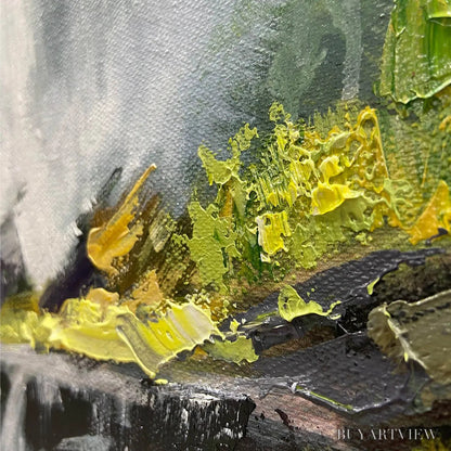 BUYARTVIEW Cascading Mist – Waterfall Landscape Nature Oil Painting - image 5