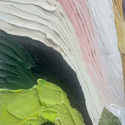 BUYARTVIEW Colorful Ridge – Textured Abstract Painting, Colorful , Vertical Canvas, Impasto Decor - image 6