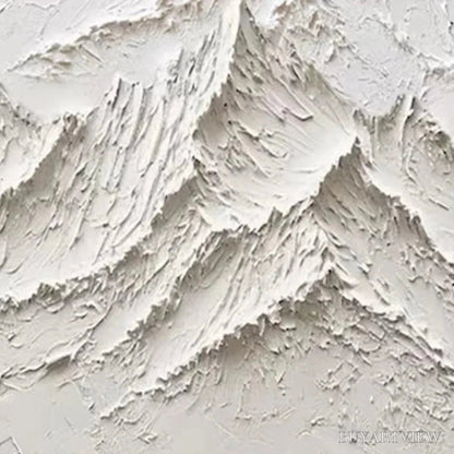 BUYARTVIEW White Mountain – Textured Mountain Painting - image 6