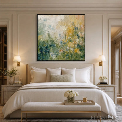 BUYARTVIEW Meadow'S Embrace – Textured Impasto Painting of a Wildflower Field - image 6