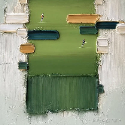 BUYARTVIEW the Arena – Textured Abstract Sports Painting with a Minimalist Feel - image 5