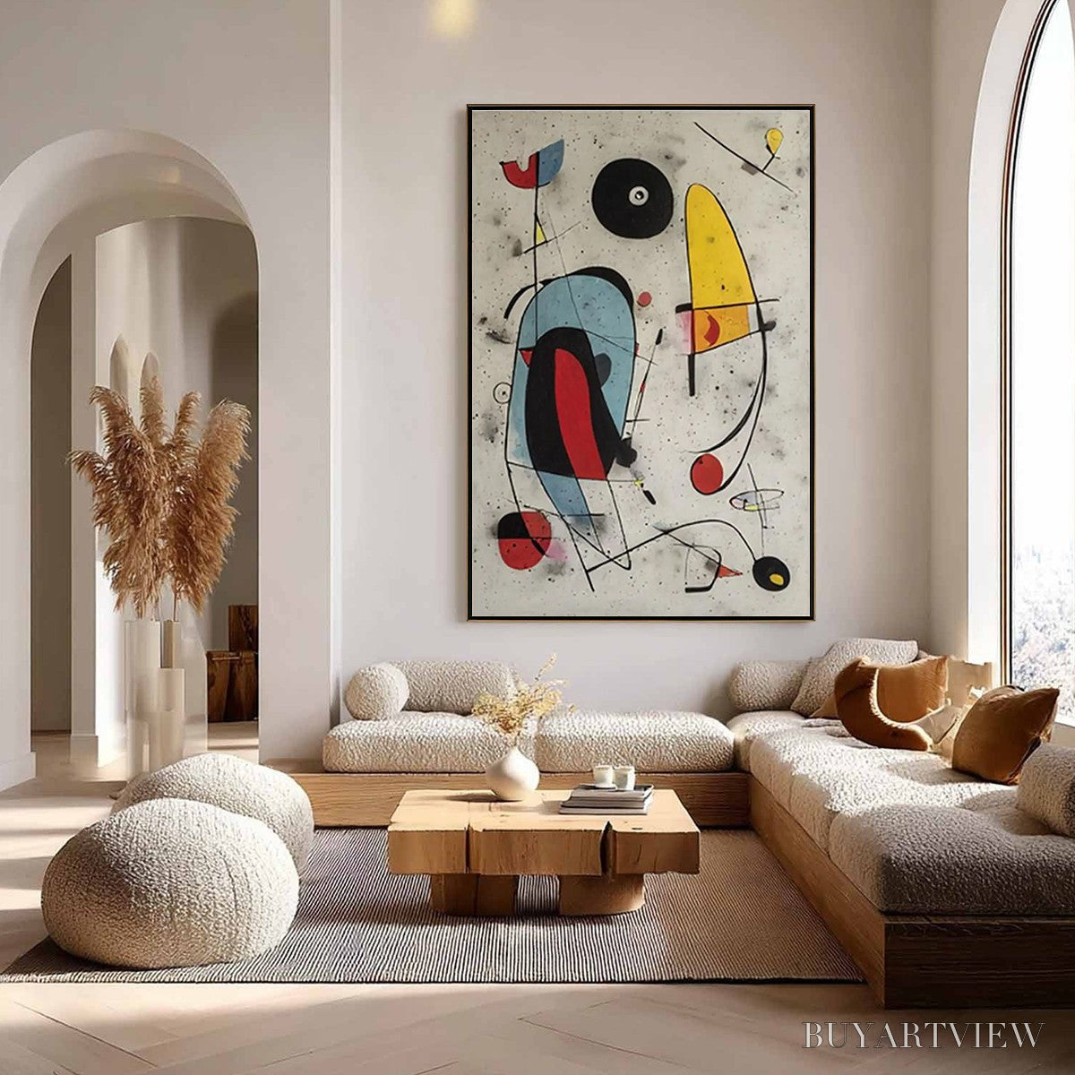 BUYARTVIEW Cosmic Notes – Modern Abstract Geometric Oil Painting - image 5