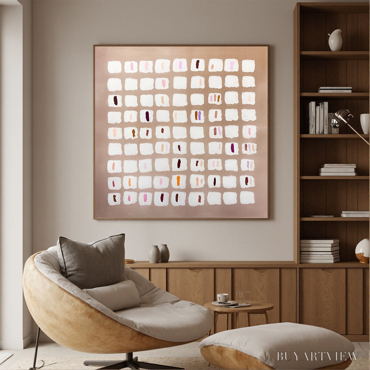 BUYARTVIEW Color Field Study – Minimalist Abstract Oil Painting - image 2