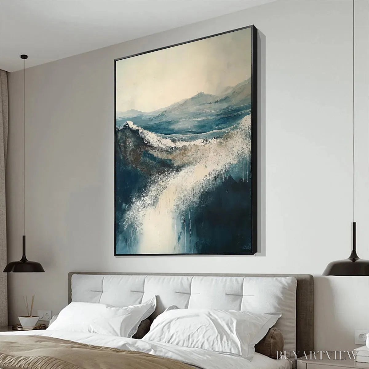 BUYARTVIEW Highland Mist – Atmospheric Landscape Oil Painting - image 4
