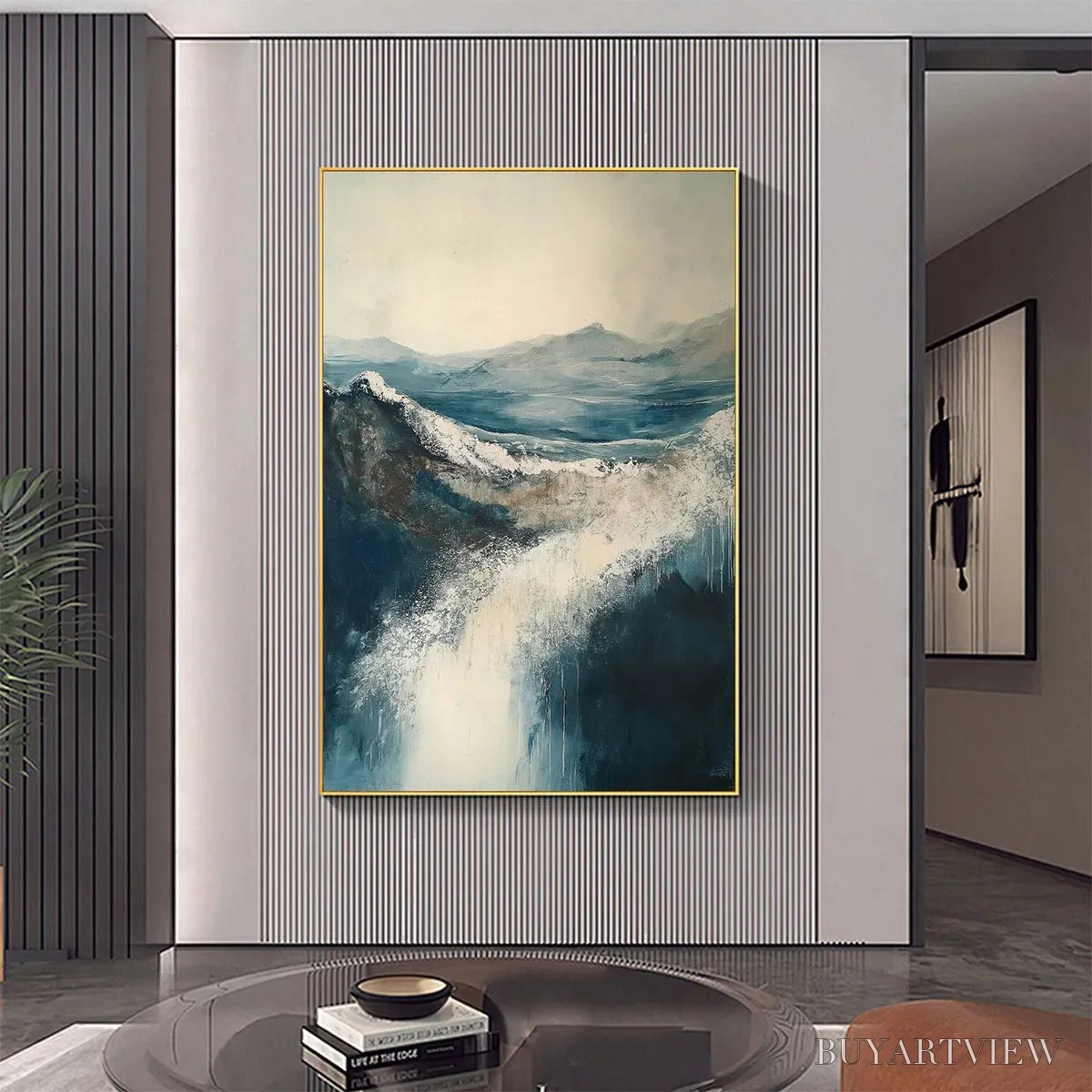BUYARTVIEW Highland Mist – Atmospheric Landscape Oil Painting - image 5