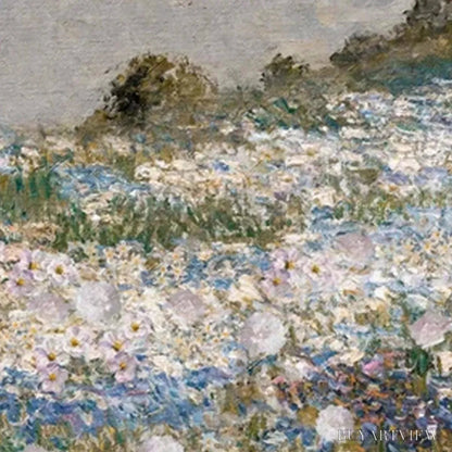 BUYARTVIEW Wildflower Field Triptych – Impressionist Landscape Painting Set of 3 - image 3