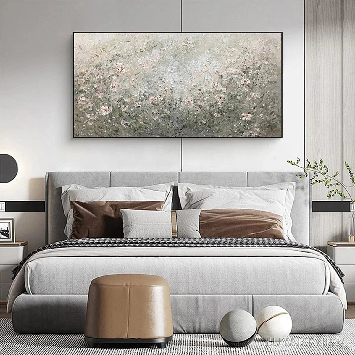 BUYARTVIEW Whispering Meadow – Impressionistic Wildflower Landscape Painting - image 4