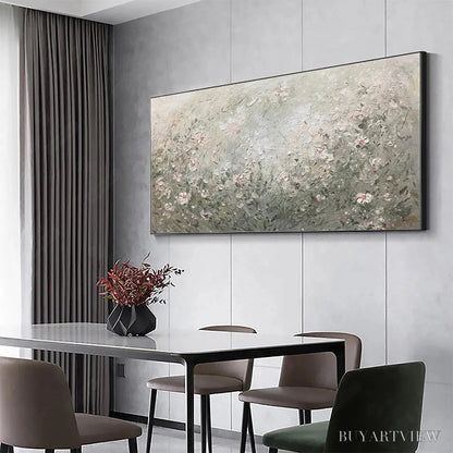 BUYARTVIEW Whispering Meadow – Impressionistic Wildflower Landscape Painting - image 6