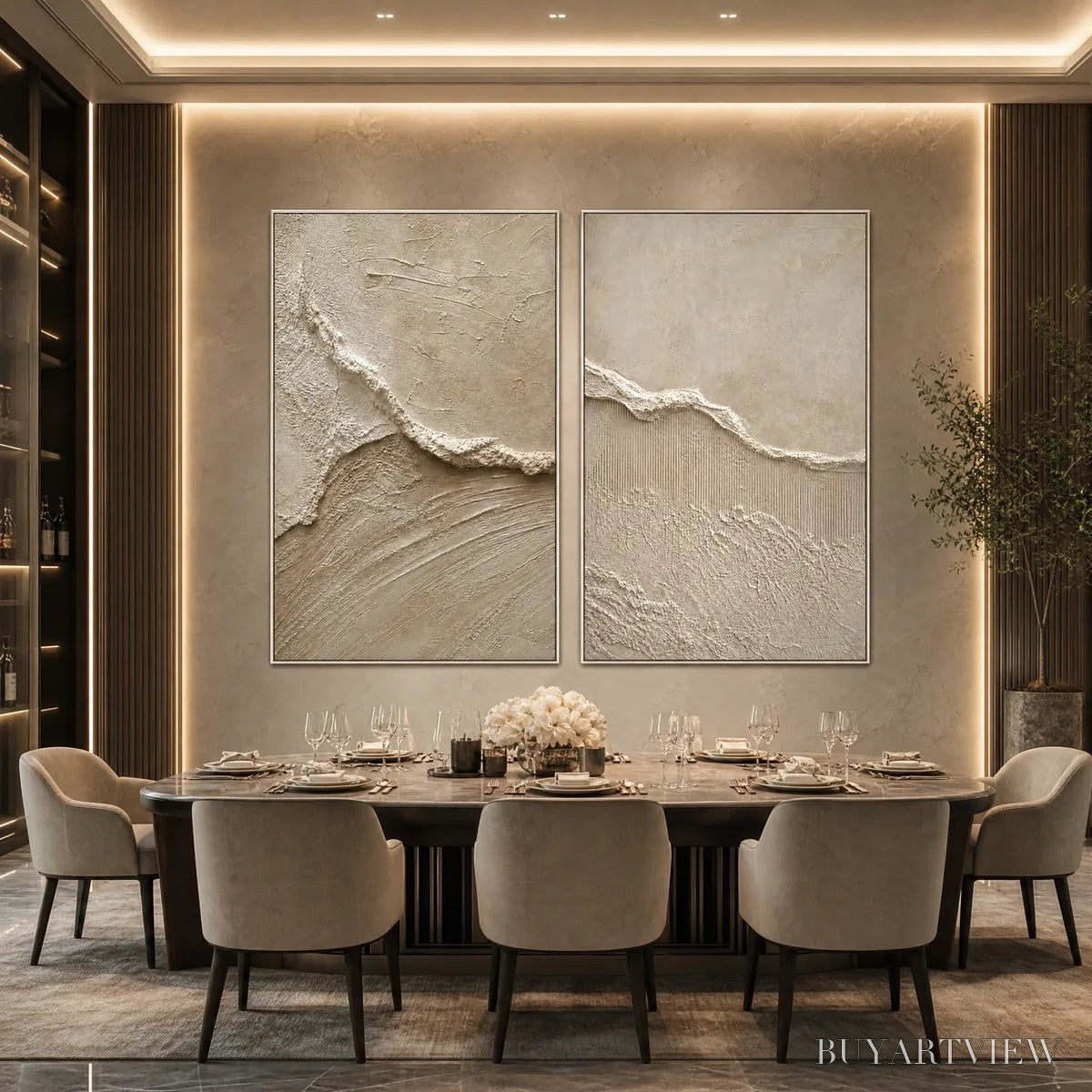 BUYARTVIEW Coastal Drift – Wabi Sabi Inspired Textured Abstract Painting Set - image 6
