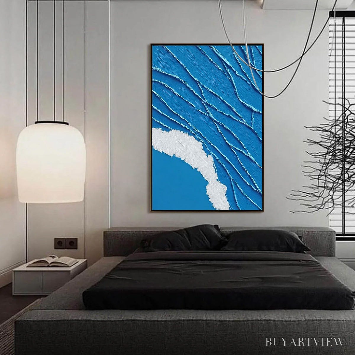 BUYARTVIEW Aegean Tide – Textured Impasto Abstract Seascape Painting - image 4