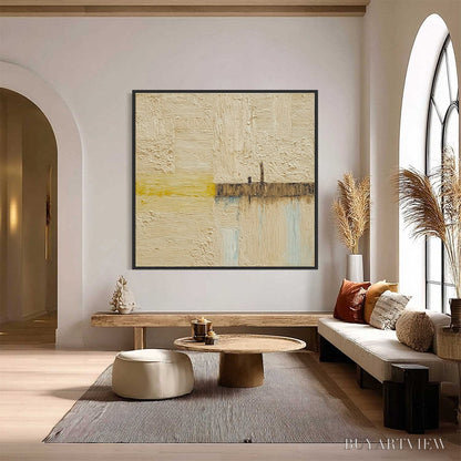BUYARTVIEW Horizon'S Edge – Textured Wabi-Sabi Abstract Seascape Painting - image 6