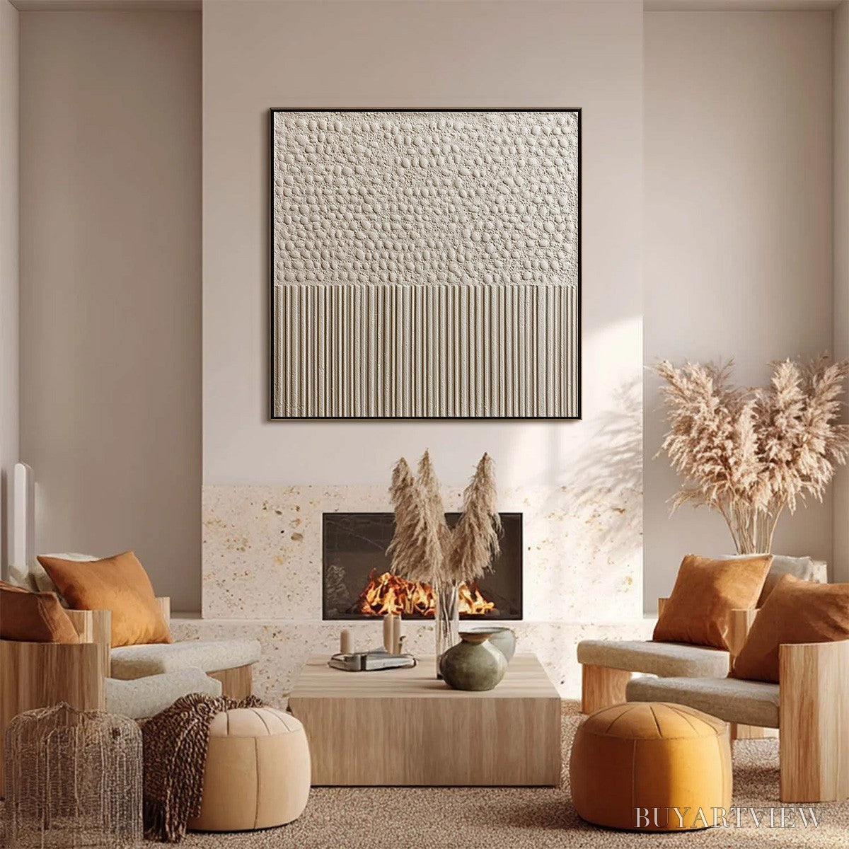 BUYARTVIEW Zenith – Textured Wabi-Sabi Minimalist Abstract - image 4