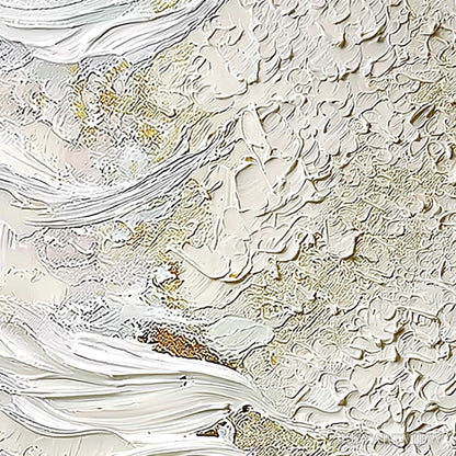 BUYARTVIEW Whitewater Whisper – Textured Wabi Sabi Abstract Seascape Painting - image 5