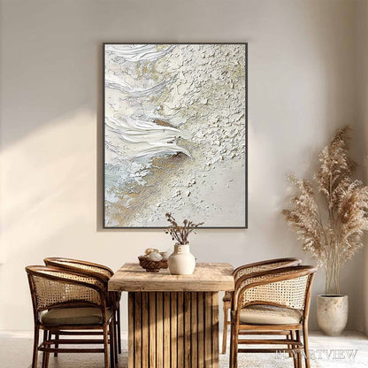 BUYARTVIEW Whitewater Whisper – Textured Wabi Sabi Abstract Seascape Painting - image 6
