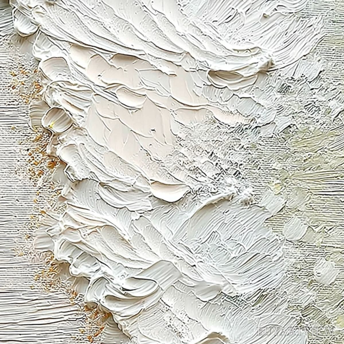 BUYARTVIEW Aegean Foam – Textured Wabi Sabi Abstract Ocean Art - image 5