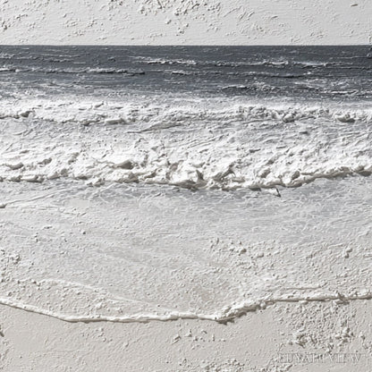 BUYARTVIEW Eternal Shore – Wabi Sabi Textured Minimalist Seascape Painting - image 3