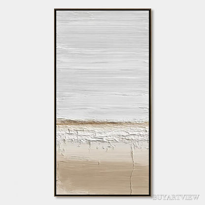 BUYARTVIEW Coastal Calm – Textured Minimalist Wabi Sabi Landscape - image 1