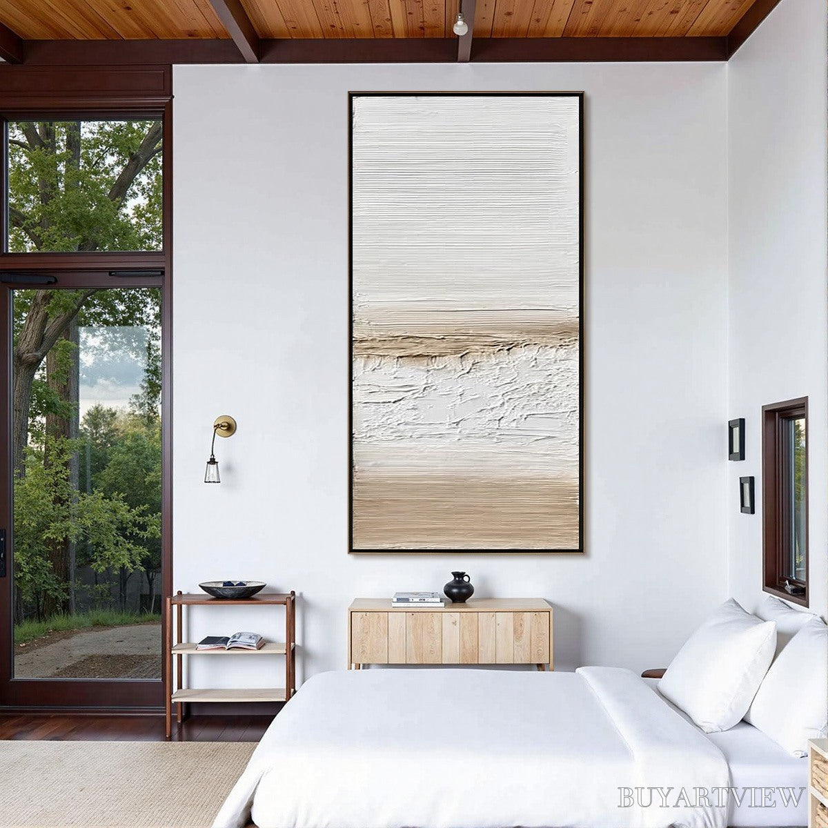 BUYARTVIEW Coastal Calm – Textured Minimalist Wabi Sabi Landscape - image 5