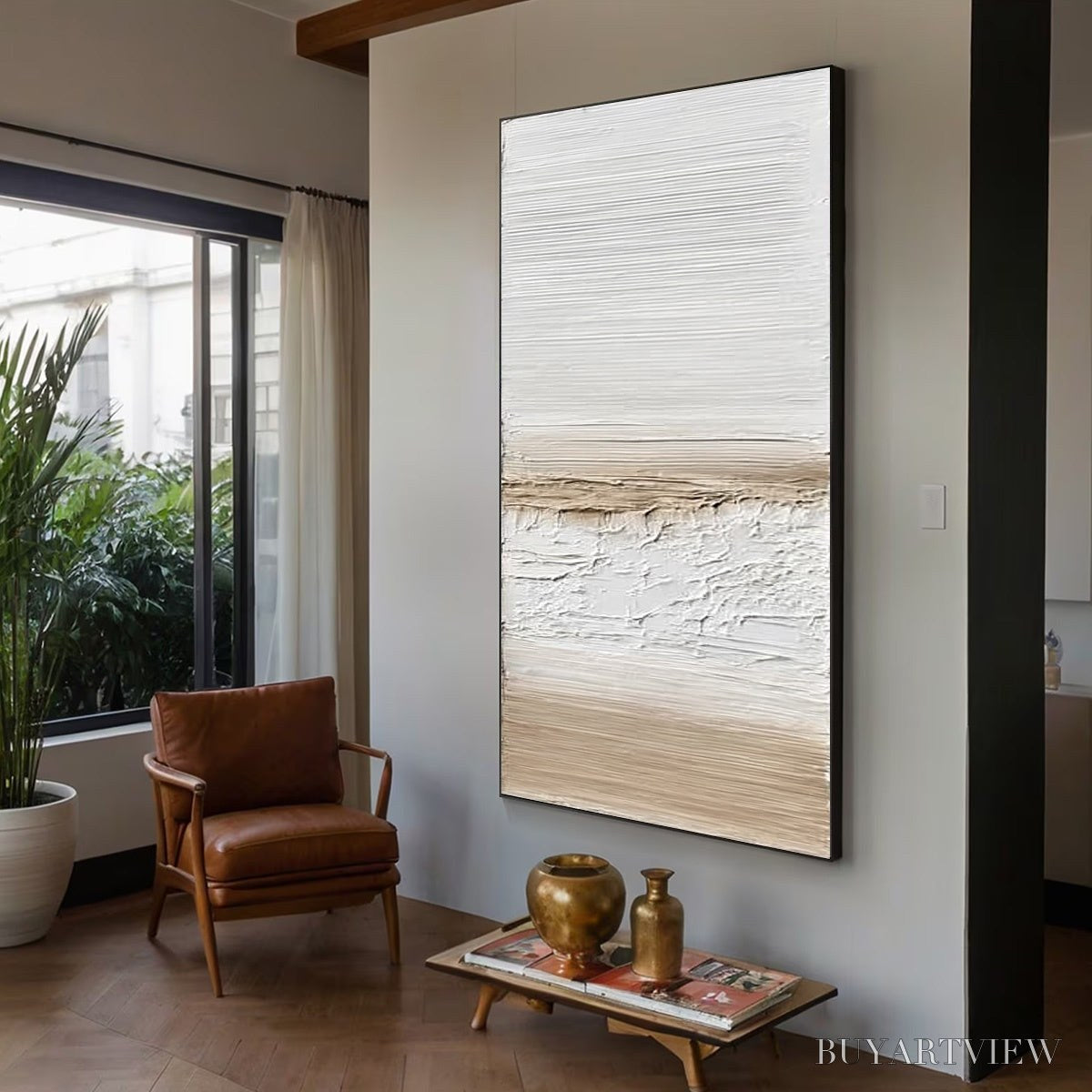 BUYARTVIEW Coastal Calm – Textured Minimalist Wabi Sabi Landscape - image 6