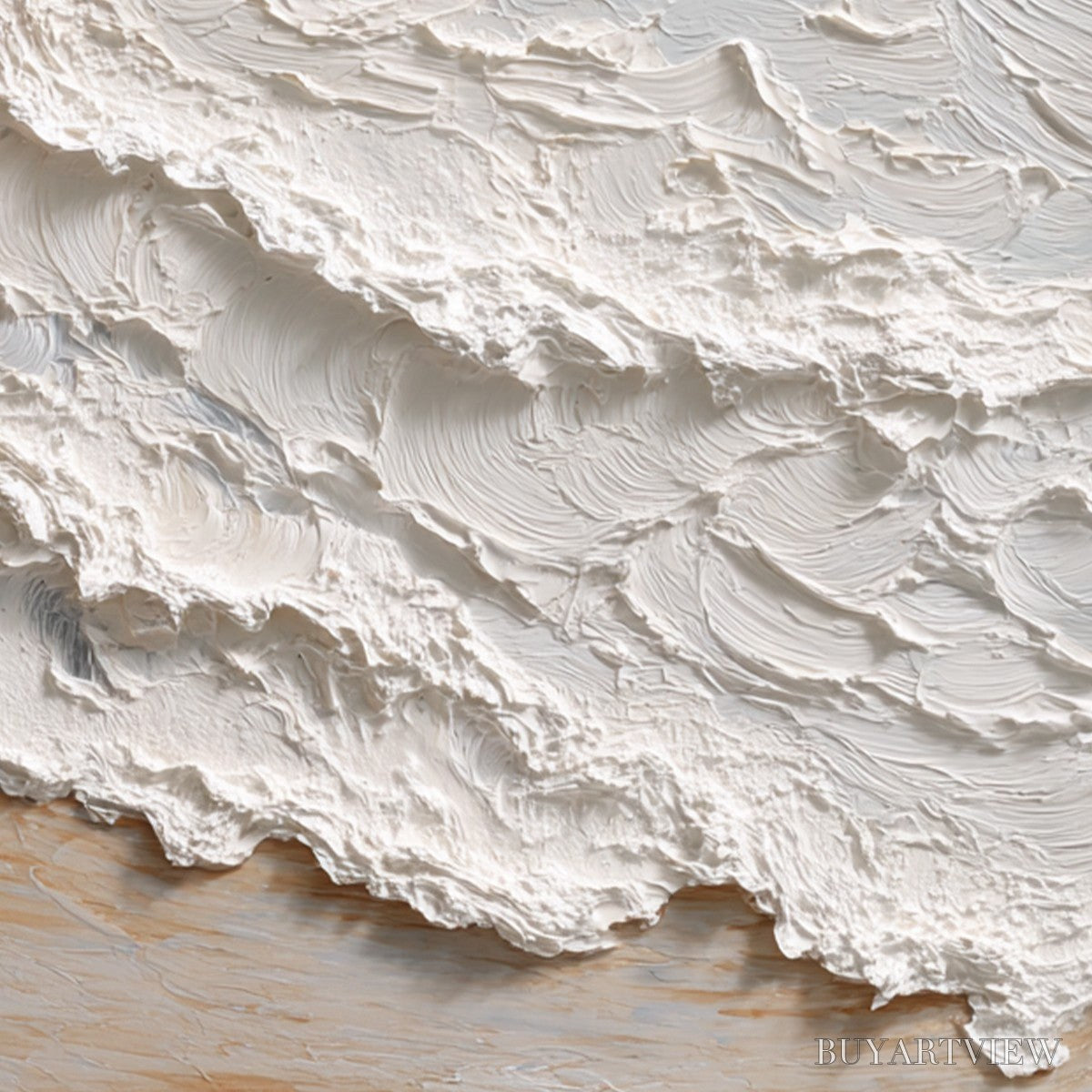 BUYARTVIEW Tidal Crest – Heavy Texture Impasto Ocean Wave Painting - image 3