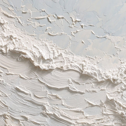 BUYARTVIEW Tidal Crest – Heavy Texture Impasto Ocean Wave Painting - image 5