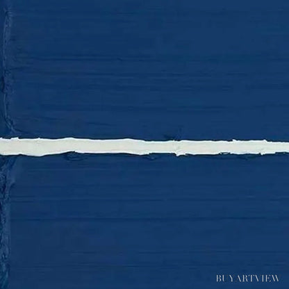 BUYARTVIEW Silent Wake – Minimalist Sailboat Seascape Oil Painting - image 3