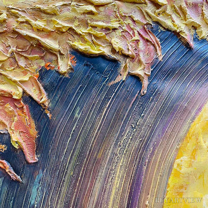 BUYARTVIEW Ready to Ship | Golden Wave Dreams – A Work of Textured Sea Billows - image 4