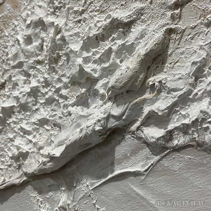 BUYARTVIEW Serenity Tide – Textured Minimalist Beach Scene Painting - image 3