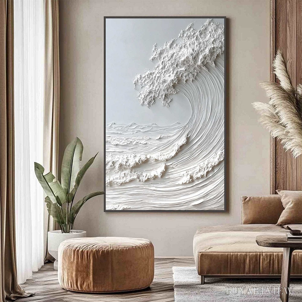 BUYARTVIEW Frozen Momentum – Textured Impasto Seascape Oil Painting - image 2