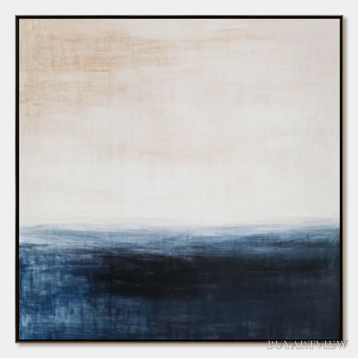 BUYARTVIEW Dusk At Sea – Textured Abstract Ocean Oil Painting - image 1