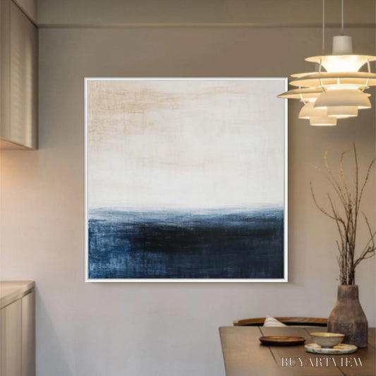 BUYARTVIEW Dusk At Sea – Textured Abstract Ocean Oil Painting - image 2