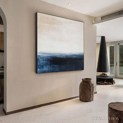 BUYARTVIEW Dusk At Sea – Textured Abstract Ocean Oil Painting - image 3