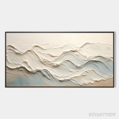 BUYARTVIEW Ocean Echoes – Textured Abstract Oil Painting - image 1