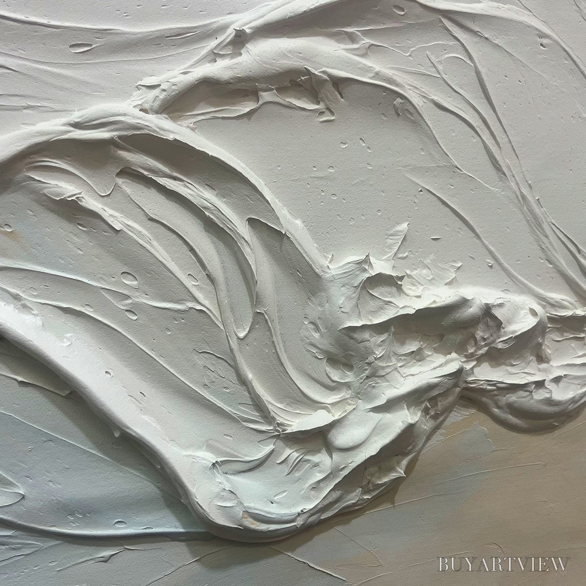 BUYARTVIEW Ocean Echoes – Textured Abstract Oil Painting - image 3