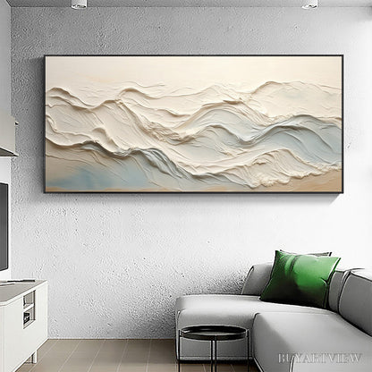 BUYARTVIEW Ocean Echoes – Textured Abstract Oil Painting - image 4