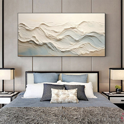 BUYARTVIEW Ocean Echoes – Textured Abstract Oil Painting - image 5