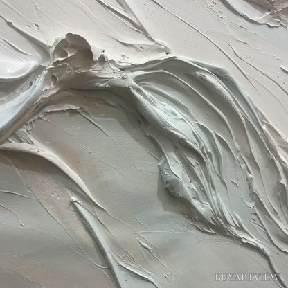BUYARTVIEW Ocean Echoes – Textured Abstract Oil Painting - image 6