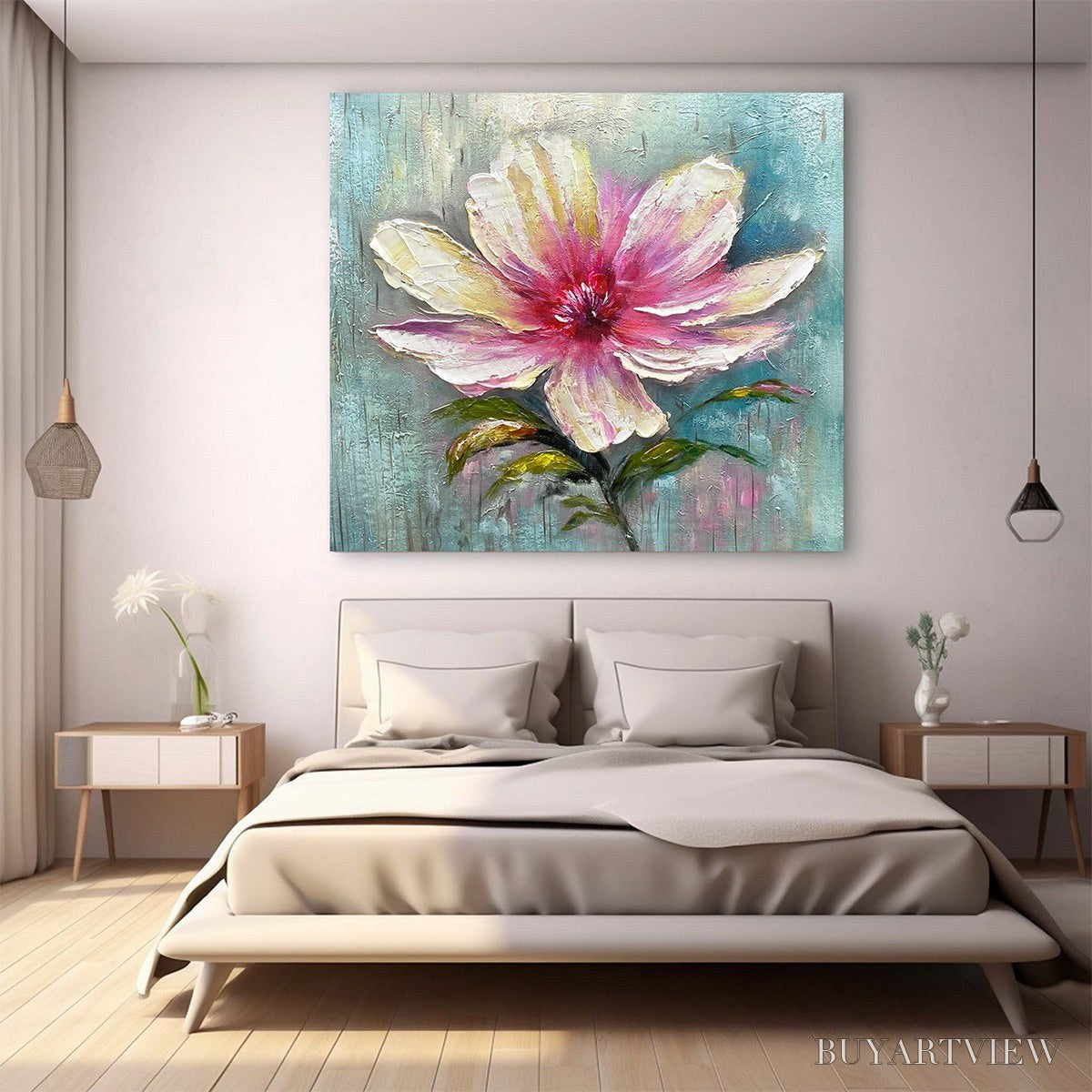 BUYARTVIEW Ocean'S Abundance – Colorful Fish School Oil Painting on Canvas - image 6